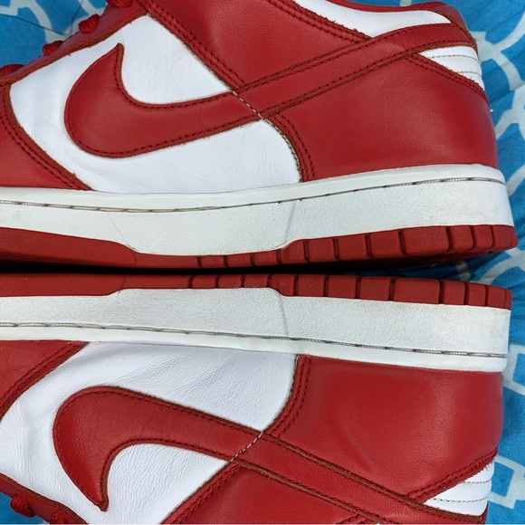 Nike Men’s size 9.5 dunk low retro SP St. John’s red white vintage sneakers rare - Picture 10 of 11